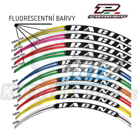 Polepy ráfků Progrip RACING PG5026/16 - žluté FLUO (12ks=2kola)