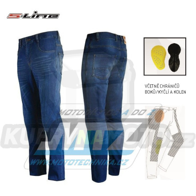 Kalhoty Regular Men Kevlar Jeans s interovanými chrániči - velikost XXL (46/48=US40)