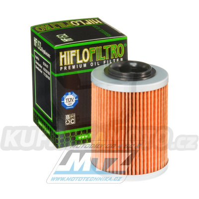 Filtr olejový HF152 (HifloFiltro) - Aprilia ETV1000 Caponord + RST1000 Futura+RSV1000R Tuono + Bombardier 330 Outlander + DS650 Baja + 650 Outlander + Can-Am 400+450+500 Outlander+650 Outlander Max+800 Outlander + CF Moto Gladiator X450+X520+X550+X60