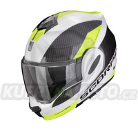 Moto přilba SCORPION EXO-TECH EVO TEAM bílo/fluo žlutá