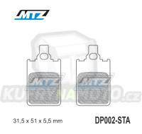 Destičky brzdové DP002-STA - směs Standard