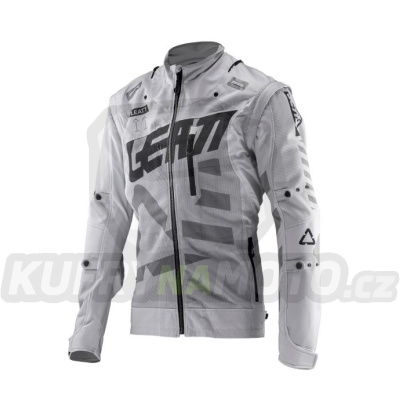 LEATT bunda GPX 4.5 ENDURO X-FLOW JACKET STEEL barva šedá velikost S