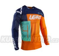 LEATT chráničová košile CROSS JERSEY GPX 4.5 LITE ORANGE barva oranžová/granátová/mátová velikost M