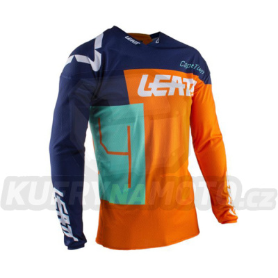 LEATT chráničová košile CROSS JERSEY GPX 4.5 LITE ORANGE barva oranžová/granátová/mátová velikost M