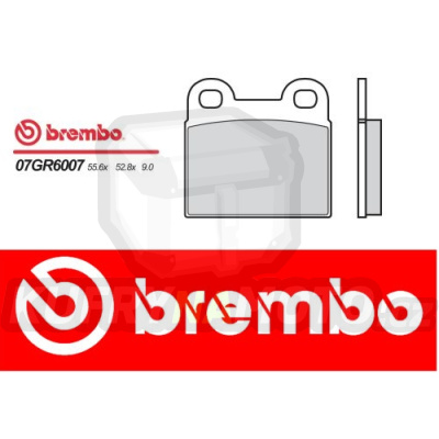 Brzdové destičky Brembo BMW R 100 RT 1000 r.v. Od 81 - 83 směs Originál Přední