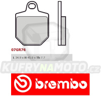 Brzdové destičky Brembo HM CRM X SUPERMOTARD 500 r.v. Od 07 -  směs RC Přední