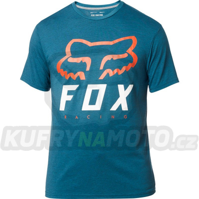 Tričko FOX Heritage Forger Tech Tee Heather Midnight Blue - velikost XL