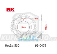 Rozeta ocelová (převodník) 0479-39zubů RK - Yamaha FZ1N + FZ1S Fazer ABS + FZ1 Fazer + FZ6 + FZ6 Fazer + XJR1300C Racer + Kawasaki GPZ500R + GPX500R + GPZ600R + Suzuki GSX-R1000 + MuZ 1000S + 1000SF