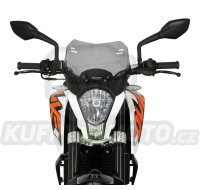 Plexi plexisklo MRA KTM Duke 125 všechny r.v. typ spoiler S kouřové