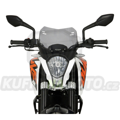 Plexi plexisklo MRA KTM Duke 125 všechny r.v. typ spoiler S kouřové