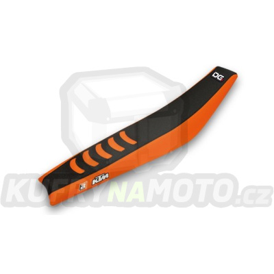 Potah sedla KTM EXC+EXCF / 17-19 + SX+SXF / 16-18 - barva černo-oranžová - typ potahu DG3