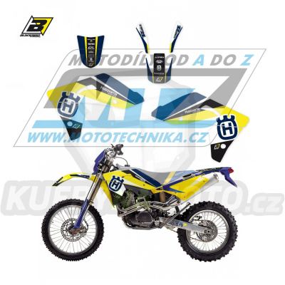 Polepy na motocykl (sada polepů Dream) Husqvarna TC400+TC570 + TE400+TE570 / 01-04 - typ polepů Dream4