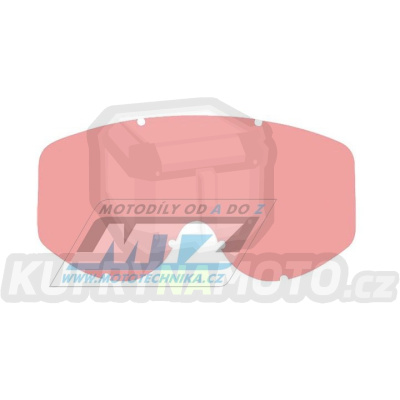 Sklo pro brýle Scott 83/87/89+Recoil Lexan (tvrzené) - pink/red (růžové, červené)