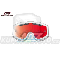 Sklo do brýlí Progrip 3255 Double Red Turbo Flow Lens - dvojité, červené