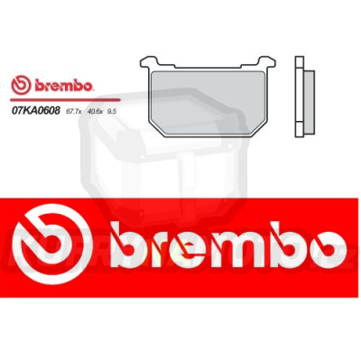 Brzdové destičky Brembo KAWASAKI Z F1, F2, F2L 550 r.v. Od 83 - 84 směs Originál Přední