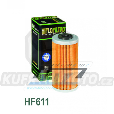 Filtr olejový HF611 (HifloFiltro) - BMW G450X + Husqvarna SMR449 + TC449+TE449+SMR511+TE511 + Sherco SEF250+SEF300+SEF450+SEF500 + SCF250+SCF300+SCF450+SCF500 / 04-25