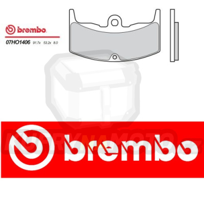 Brzdové destičky Brembo HONDA VT ED 500 r.v. Od 82 -  Originál směs Zadní