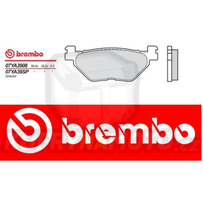 Brzdové destičky Brembo YAMAHA XV PC ROAD STAR WARRIOS 1700 r.v. Od 03 -  SP směs Zadní