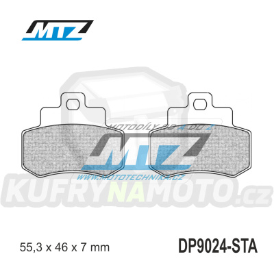 Destičky brzdové DP9024-STA - směs Standard