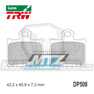 Destičky brzdové DP508-LUEC TRW Lucas MCB831EC - směs Allround Economy