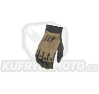 rukavice EVOLUTION 2021, FLY RACING (khaki/černá/červená)