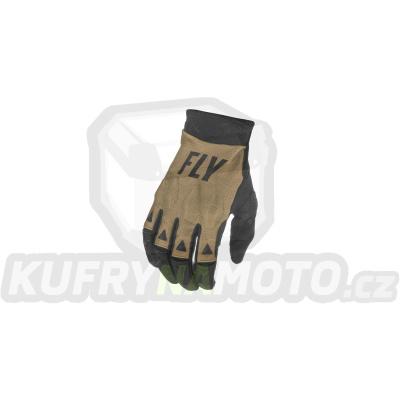 rukavice EVOLUTION 2021, FLY RACING (khaki/černá/červená)