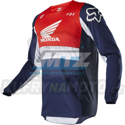 Dres motokros FOX 180 RENNLEIBCHEN HONDA - červeno-bílo-modrý - velikost L