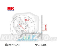 Rozeta ocelová (převodník) 0604-40zubů RK - Honda CRM125 + NSR125RK + NSR125R-R + NSR125R + Gilera 125MX + 125R + 125SP + 125 Crono + 125XR