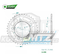 Rozeta řetězová (převodník) Dural 0898-39zubů ESJOT 51-29035-39- KTM 950 LC8 Supermoto + 990 Supermoto + 990 SMR + 990 SMT + 990 Superduke + 1190 RC8 + 1190 RC8 R