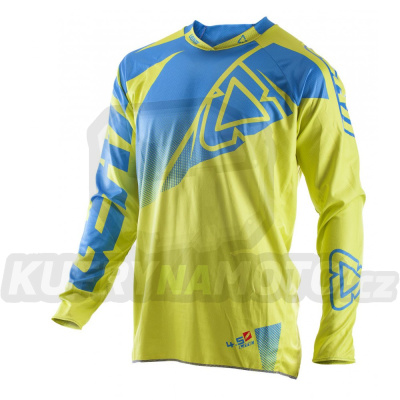 LEATT chráničová košile CROSS MODEL GPX 4.5 LITE LIME/BLUE barva  žlutá FLUO/modrá velikost L