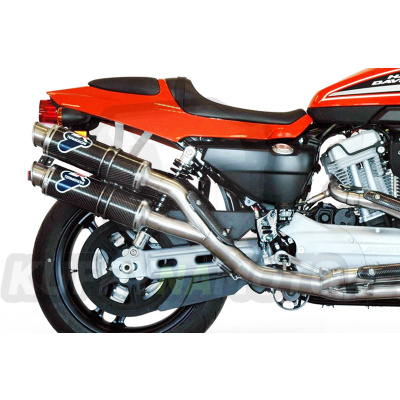 Svody výfuku + Laděný výfuk 2X1X2 RACING Termignoni H-D XR 1200 R všechny r.v.