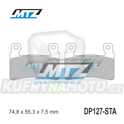 Destičky brzdové DP127-STA - směs Standard