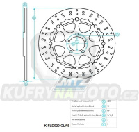 Kotouč brzdový plovovoucí (320/69/5D) kulatý desing - Suzuki GSX1400+GSX1300R Hayabusa+GSXR1000+GSXR600+GSXR750 + TL1000S+TL1000R