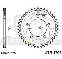 Řetězová rozeta TRIUMPH TT 600 2000-2003 47 zubů, řetěz 525 - akce