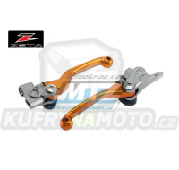 Sada výklopných páček ZETA PIVOT - ZETA ZE44-4127 - KTM 125SX+150SX + 250SXF+350SXF+450SXF + 200EXC+250EXC+300EXC + 250EXCF+350EXCF+450EXC+500EXC + Husqvarna TC125+TC250 + FC250+FC350+FC450 + TE+FE + Gas-Gas MC+MCF (brzda Brembo/spojka Brembo) - oran