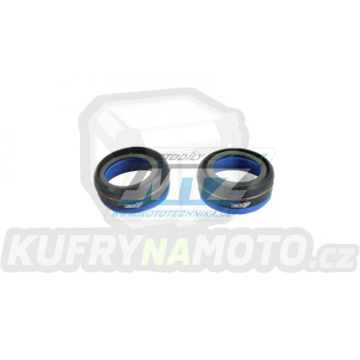 Sada přídavných prachovek předních vidlic RACECAP pro vidlice White Power 48mm - KTM + Husaberg + Husqvarna - modré