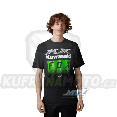 Tričko Fox X Kawi Ss Tee - černé (velikost M)