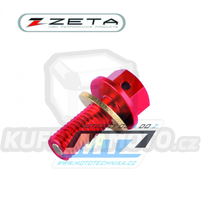 Magnetický výpustný šroub M8x20mm (závit 1,25) - ZETA ZE58-1039 - Honda CRF450R / 09-12 + CRF250R / 10-12 + Suzuki RMZ450 / 08-22 + RMX450Z / 10-19