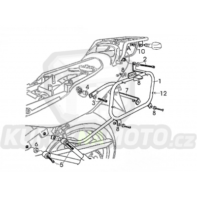 Nosič držák bočních kufrů Fehling Suzuki GSF 1200 Bandit (WVA9) 2001 – 2005 Fehling 6981 ST - FKM581- akce