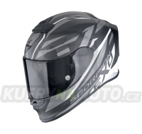 Moto přilba SCORPION EXO-R1 EVO CARBON AIR RUNNER matná černo/bílá