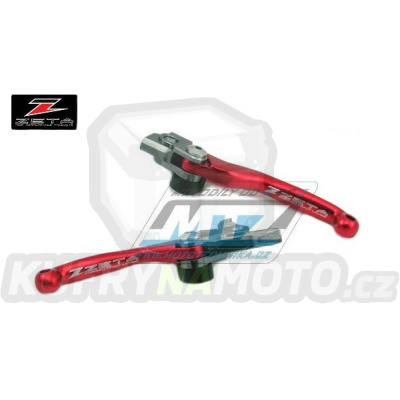 Sada výklopných páček ZETA PIVOT - ZETA ZE44-4103 - KTM SX+EXC (brzda Brembo 05-13 / spojka Brembo / 06-17) + Husqvarna TC250+TE250+TC449+TE449+TC511+TE511 + Sherco SE+SEF - červené