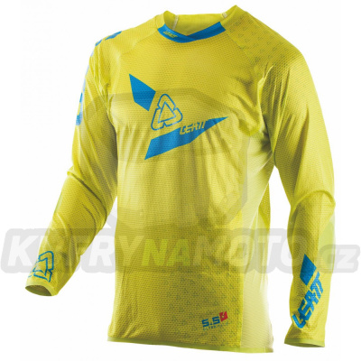 LEATT chráničová košile CROSS MODEL GPX 5.5 ULTRAWELD LIME/BLUE barva  žlutá FLUO/modrá velikost L