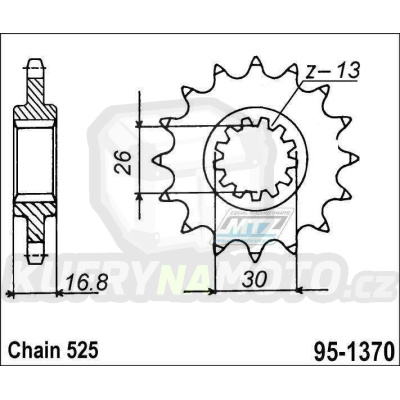 Kolečko MTZ 15 zubů-95-1370-15- výprodej