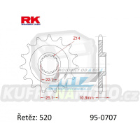 Kolečko řetězové (pastorek) 0707-14zubů RK - Aprilia 450MXV + 450RXV+550RXV + 450SXV+550SXV + AJP PR7 650 Adventure + SWM SM500R+650RS