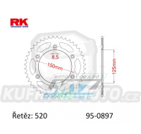 Rozeta ocelová (převodník) 0897-50zubů RK - KTM SX+SXF+EXC+EXCF + SMR+SMC+EGS+MXC+SXC + LC4+Adventure+Duke+Enduro+Rallye + Husaberg TE+FE+FC+FS + Husqvarna TC+TE+FC+FE+TX+FX + Enduro+Supermoto+Vitpilen+Svartpilen + Gas-Gas MC+MCF+EC+ECF + AJP PR4+PR5