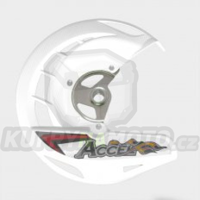 ACCEL kryt kotouče brzdové přední KTM SX/SXF '03-'14, EXC, EXCF '03-'15 barva bílá