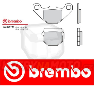 Brzdové destičky Brembo SUZUKI RM G 80 r.v. Od 86 - 89 směs Originál Přední