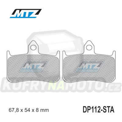 Destičky brzdové DP112-STA - směs Standard