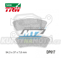 Destičky brzdové DP617-LURASI TRW Lucas MCB648RSI - směs Sinter Racing Offroad