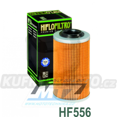 Filtr olejový HF556  (HifloFiltro) - Bombardier 500 Traxter +650 Quest+650 Traxter + John Deere 650 Trail Buck + Sea-Doo GTI 4-TEC + GTI SE + GTX 4-TEC + RXP-X 260 + RXT-X 260 + Wake 155 + Wake Pro 215